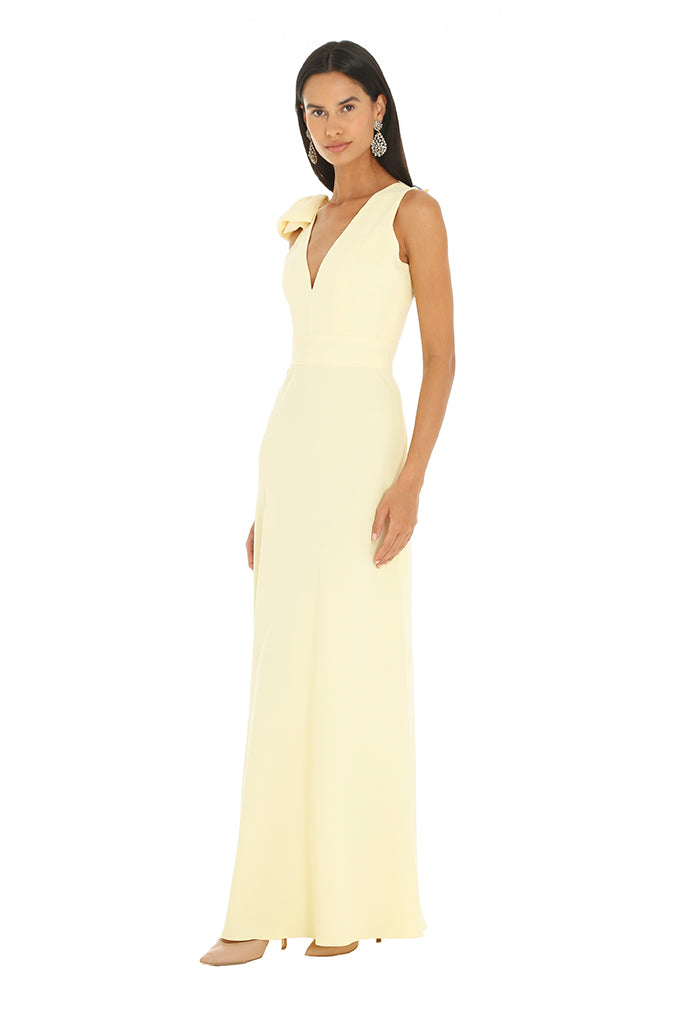 Canary yellow store evening gown