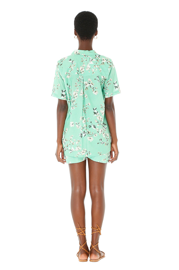 Josephine Green Floral Shirt (S/S)