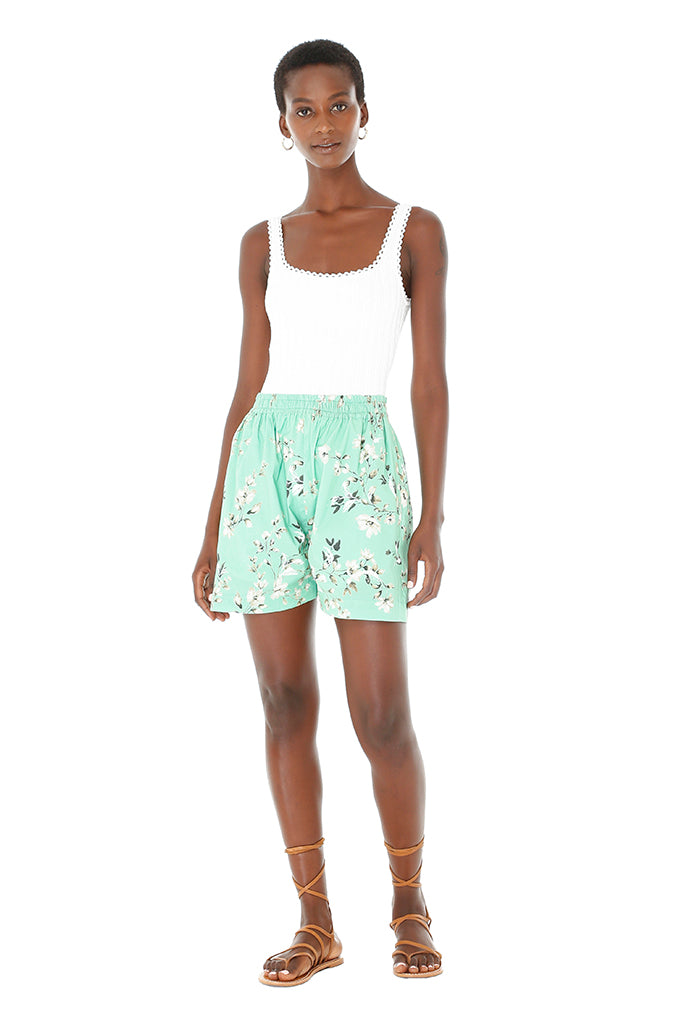 Josephine Green Floral Shorts
