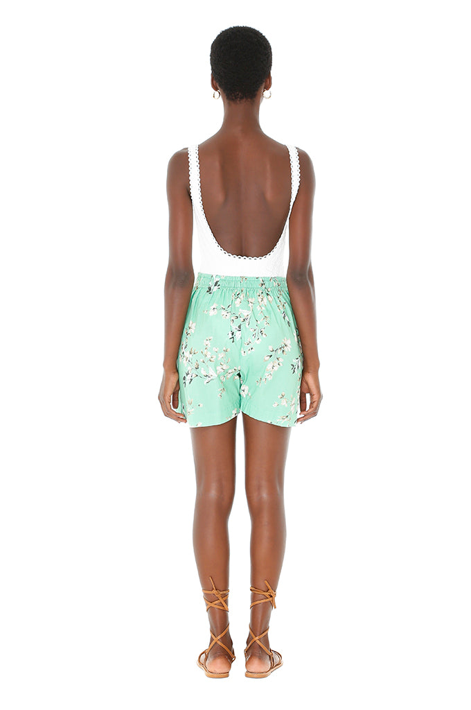 Josephine Green Floral Shorts