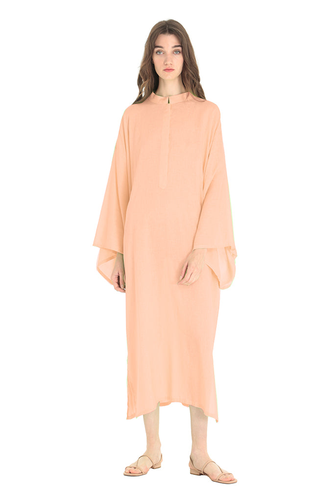 bambah orange dress Bambah Geometric-print Maxi Dress