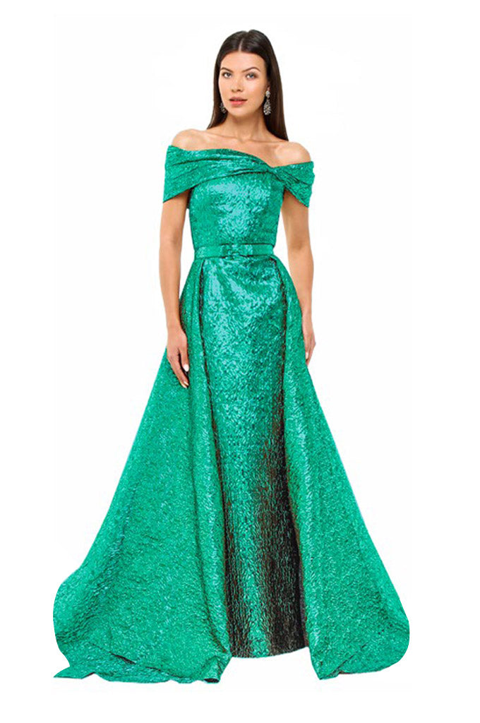 Green Oxford Perla Gown