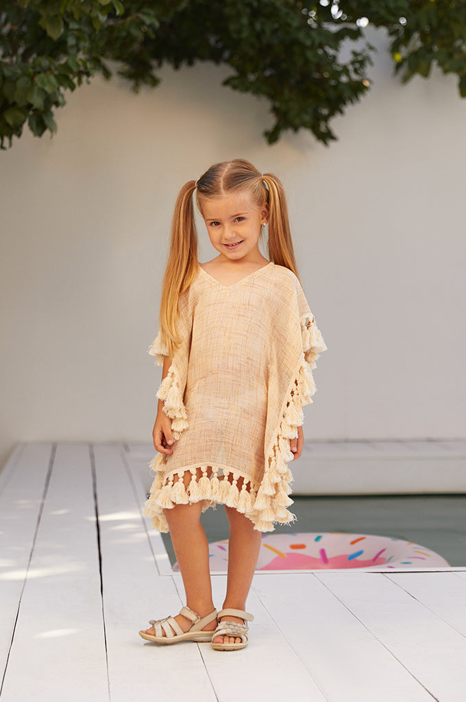 Cream Tassle Dress Lb