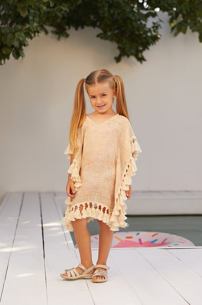 Cream Tassle Dress Lb