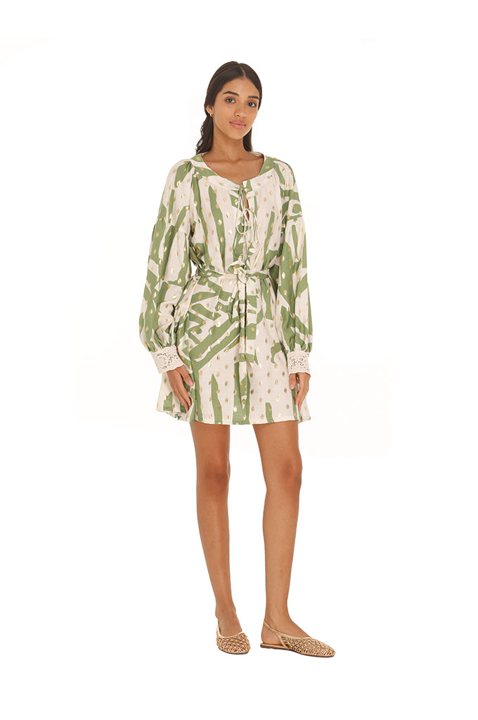 Green Bella Selva Dress Mini