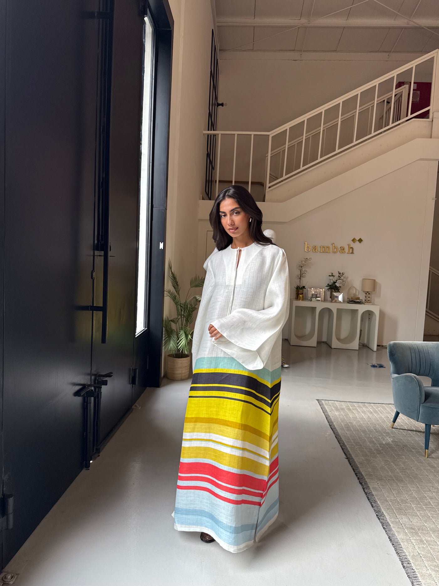 Cairo Striped Moza Kaftan