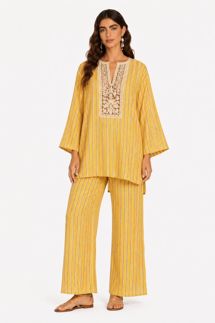 Yellow Striped Tunic
