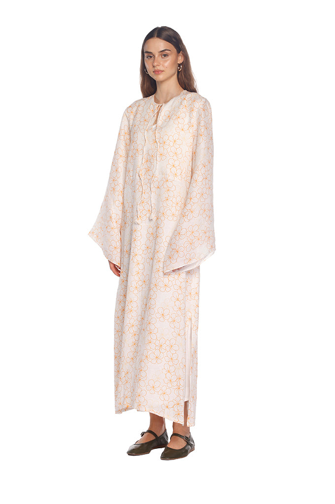 Yellow Daisy Moza Kaftan