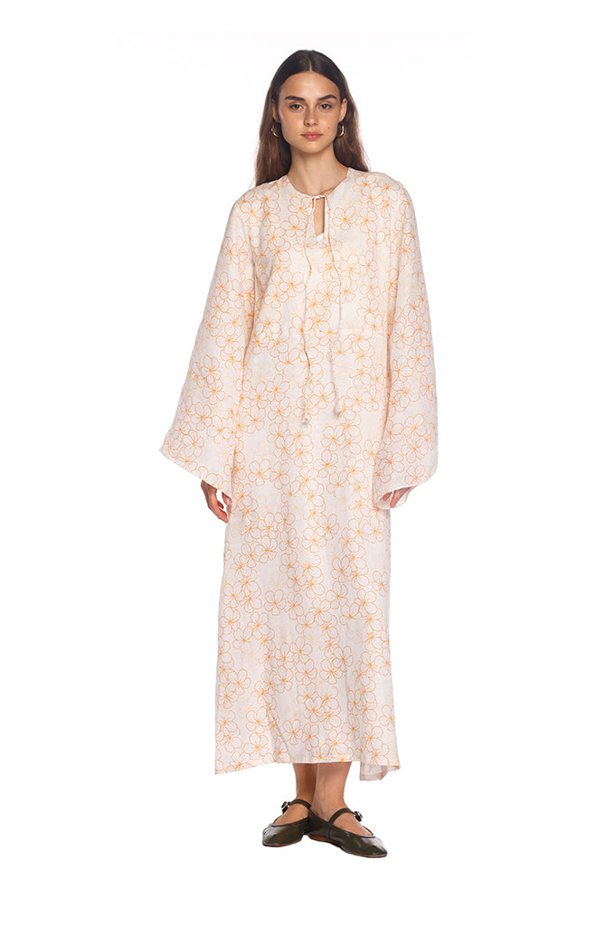 Yellow Daisy Moza Kaftan