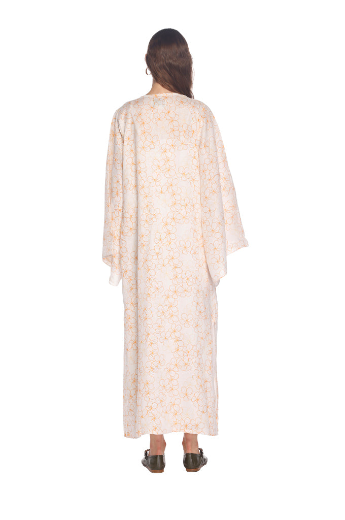 Yellow Daisy Moza Kaftan