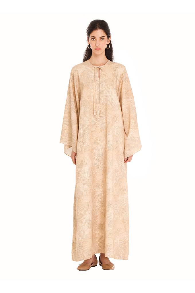 Biege Sunrise Moza Kaftan