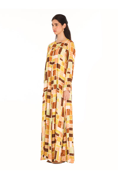 Brown Geometric Hannah Kaftan