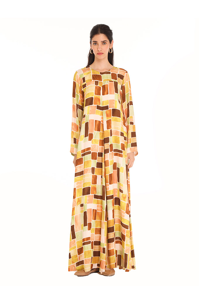 Brown Geometric Hannah Kaftan