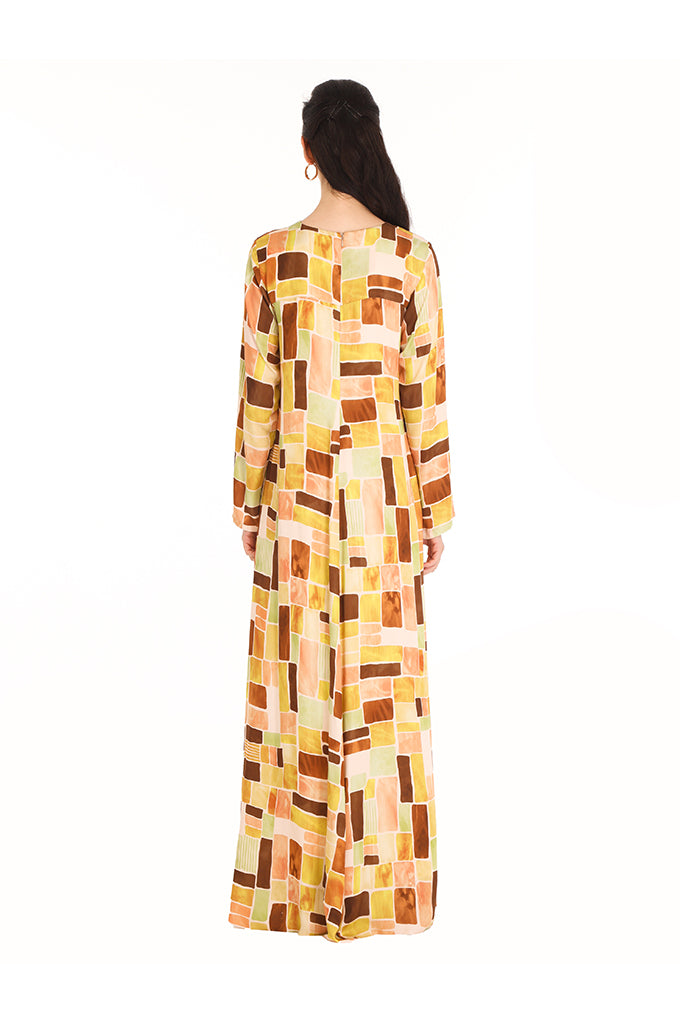 Brown Geometric Hannah Kaftan