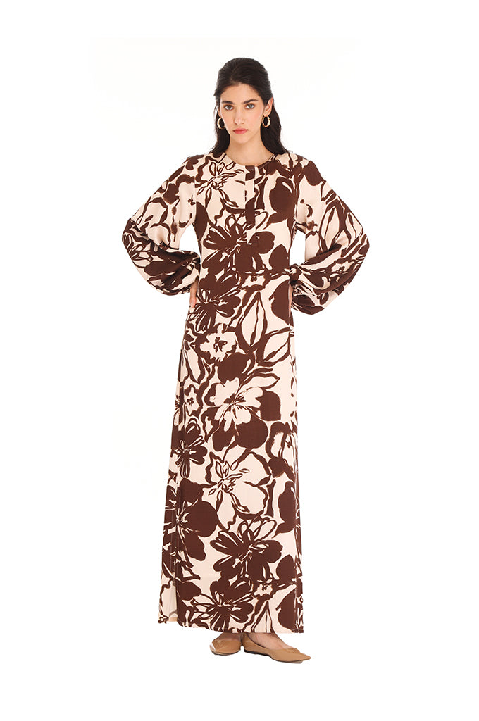 Brown Maya Tuscan Kaftan