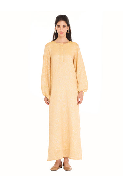 Gold Metallic Yara Kaftan