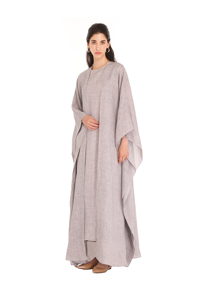 Grey Royal Two Piece Kaftan