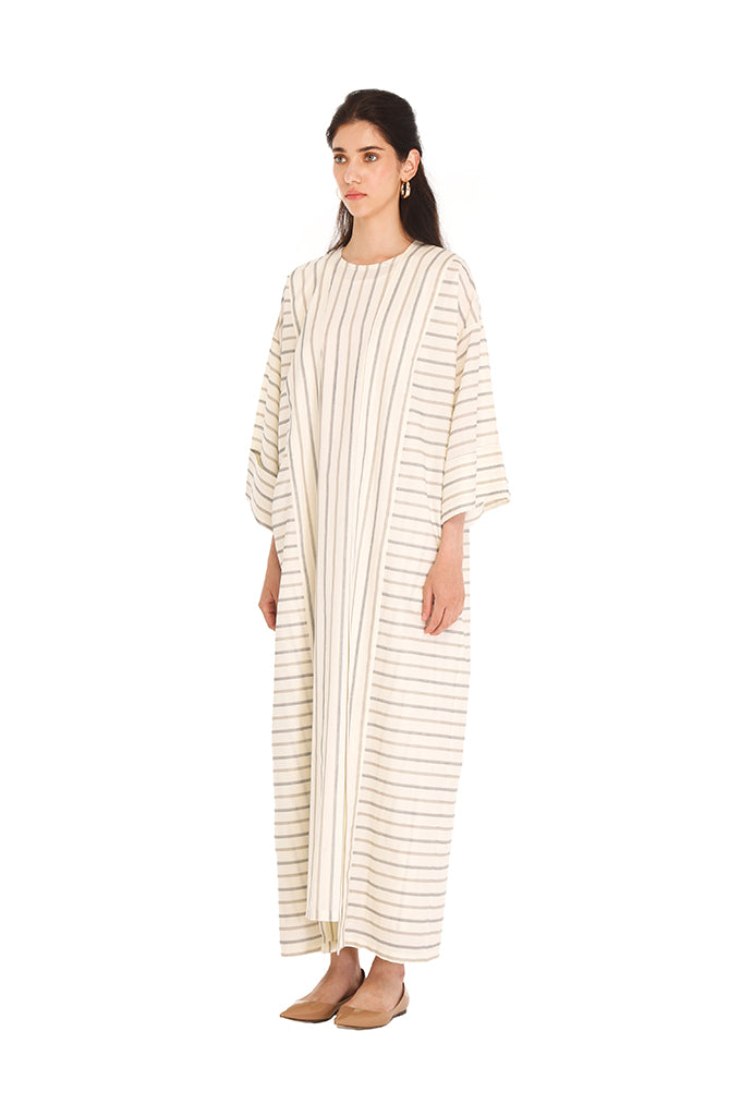 Grey Striped Isabella Kaftan