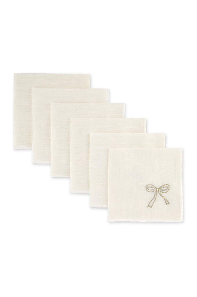 Gold Jollie Bow Napkin - Set