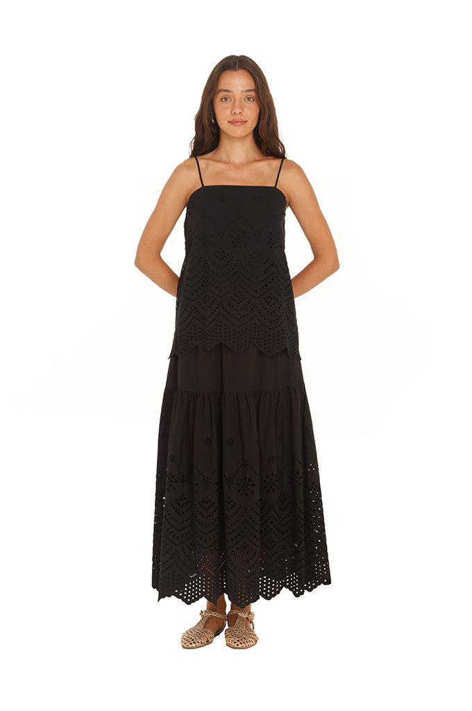 Black Eyelet Tunic