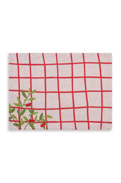 Red Amore Placemats - Set of 6