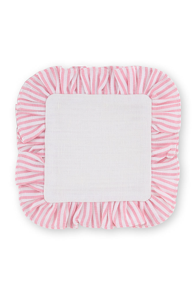 Pink Ruffle Coaster - Single