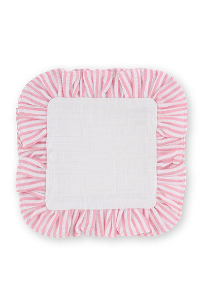 Pink Ruffle Coaster - Set