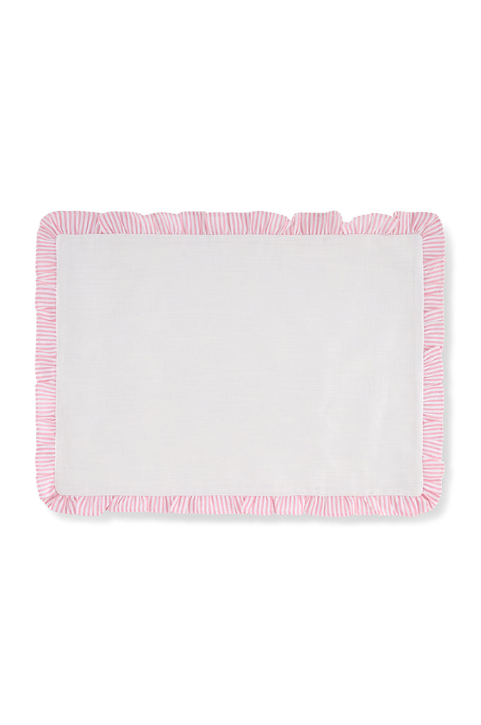 Pink Ruffle Placemat - Single