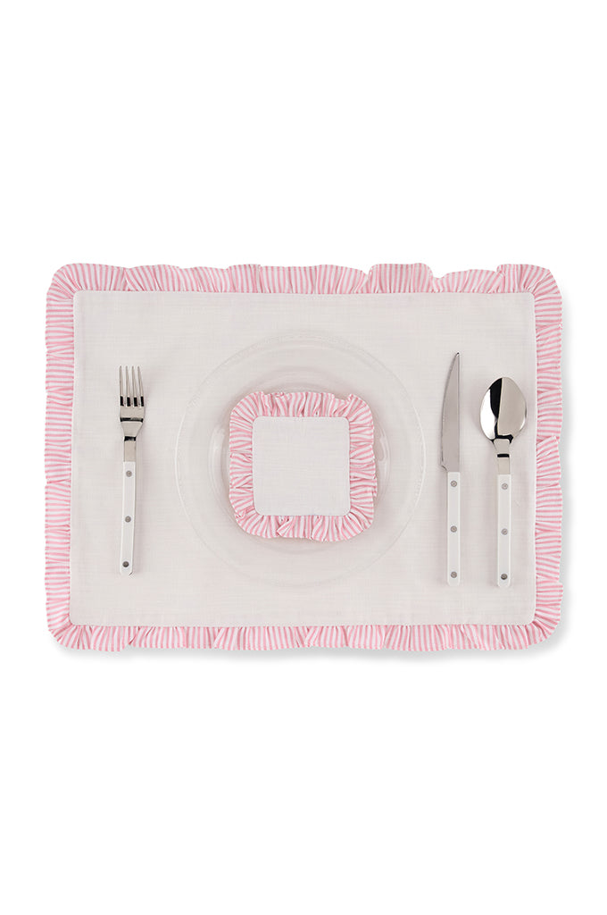 Pink Ruffle Coaster - Single