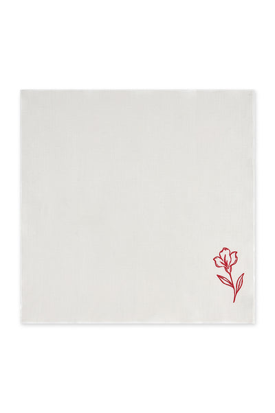 Red Camilia Solo Napkin - Set