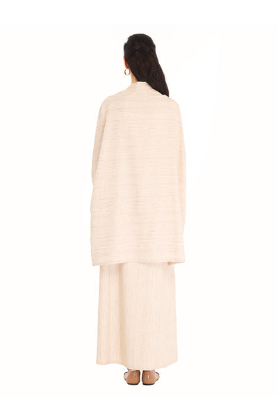 Beige Two Piece Aya Kaftan