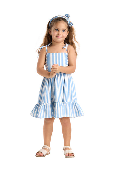 Blue Capri Ruffle Dress Lb