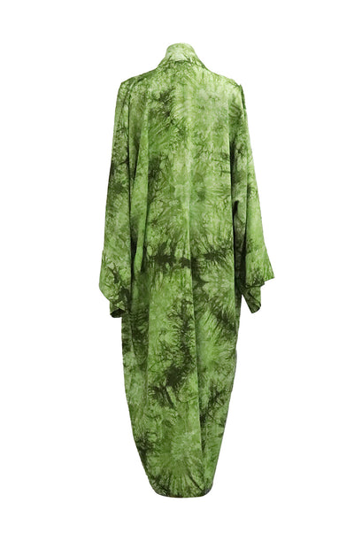 Green Tie Dye Kimono Set