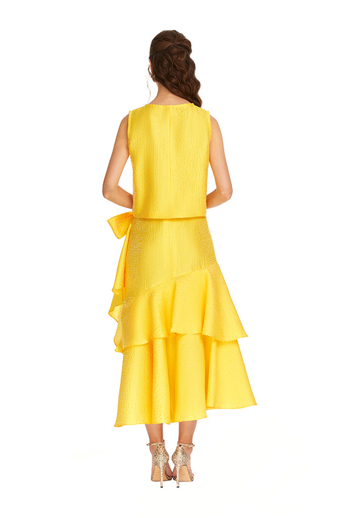 Yellow Sunshine Ruffle Skirt