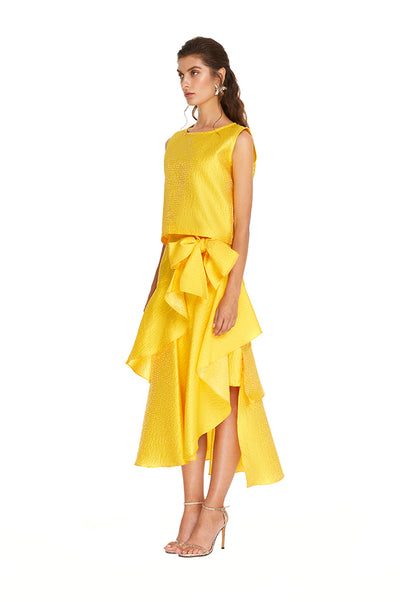 Yellow Sunshine Ruffle Skirt