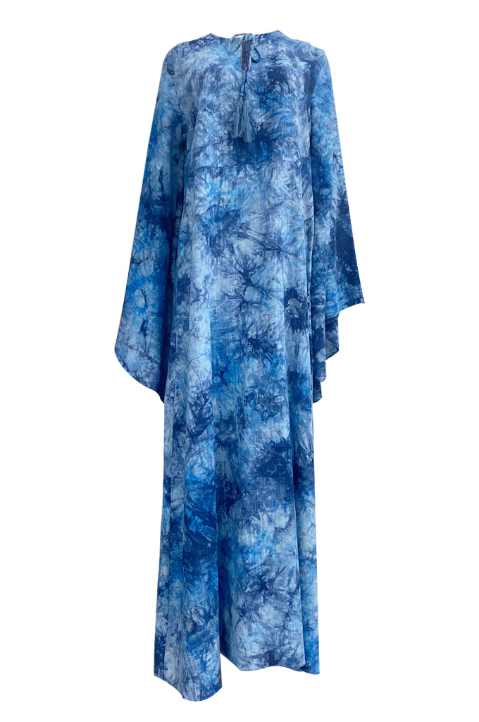 Blue Tie Dye Mosa Kaftan