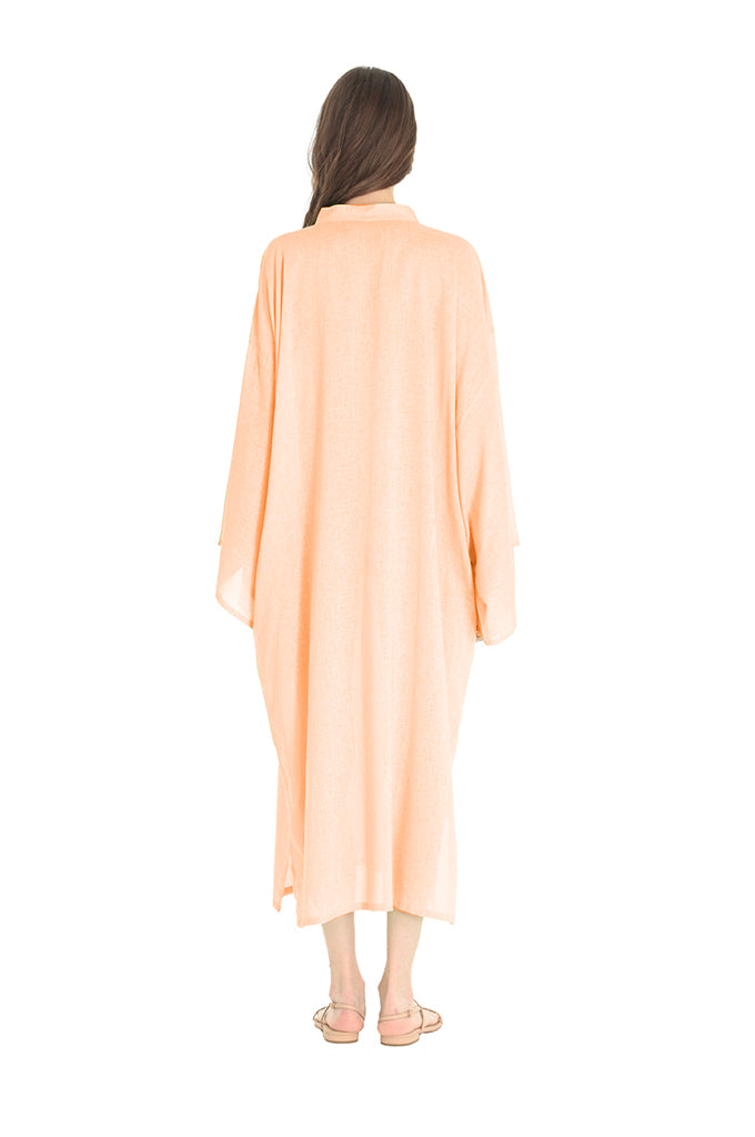 Orange Linen Antonia Kaftan