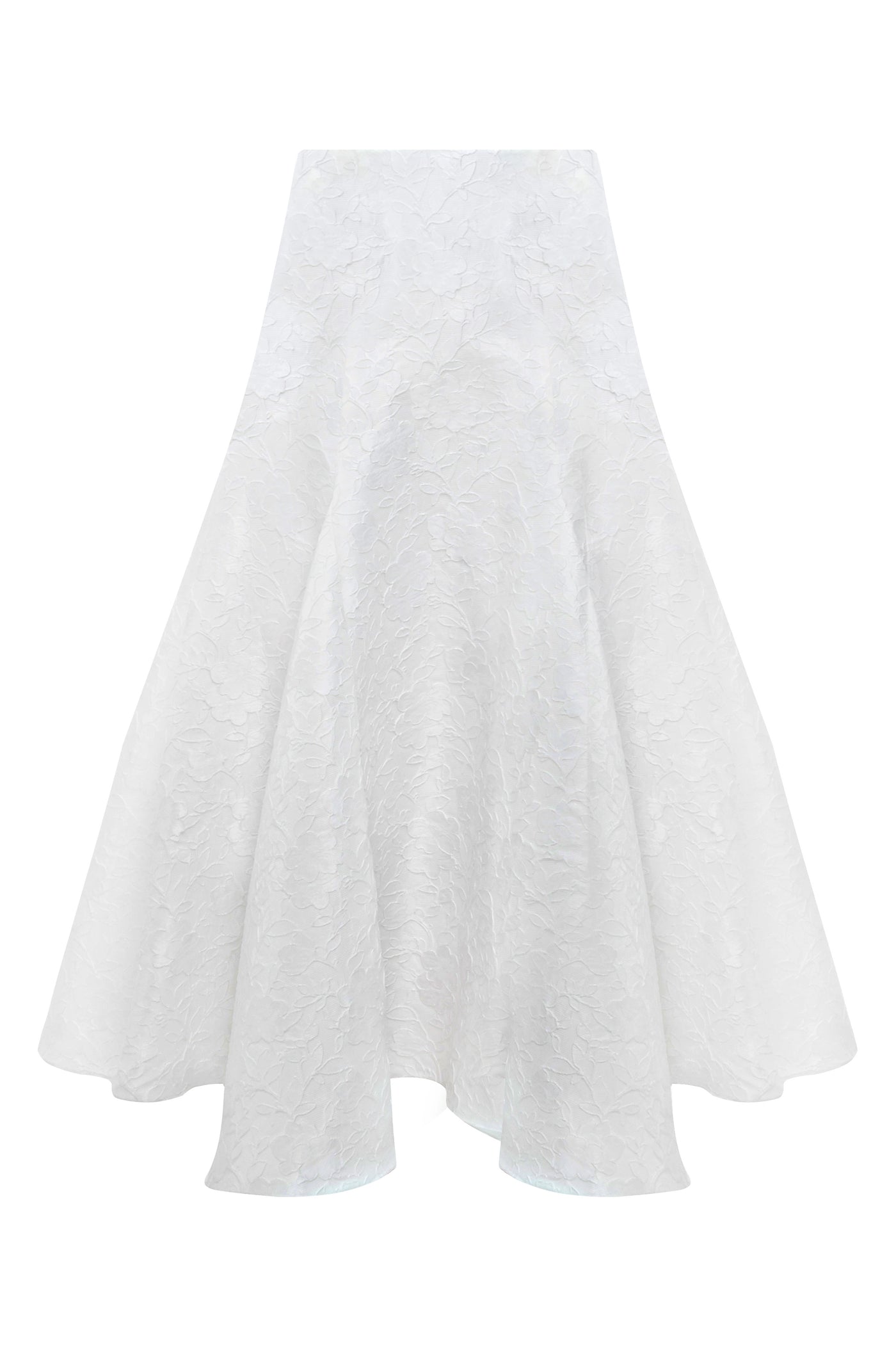White Snowflake Midi Skirt