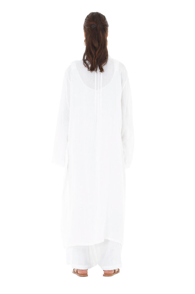 Tulum White Linen Jumpsuit Set