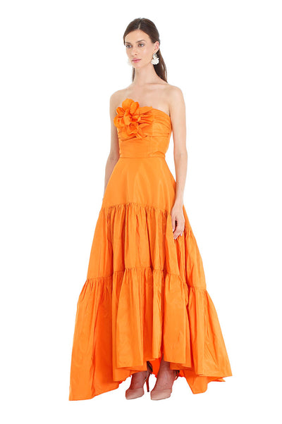 Orange Blossom Taffeta Gown