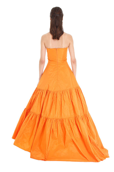 Orange Blossom Taffeta Gown