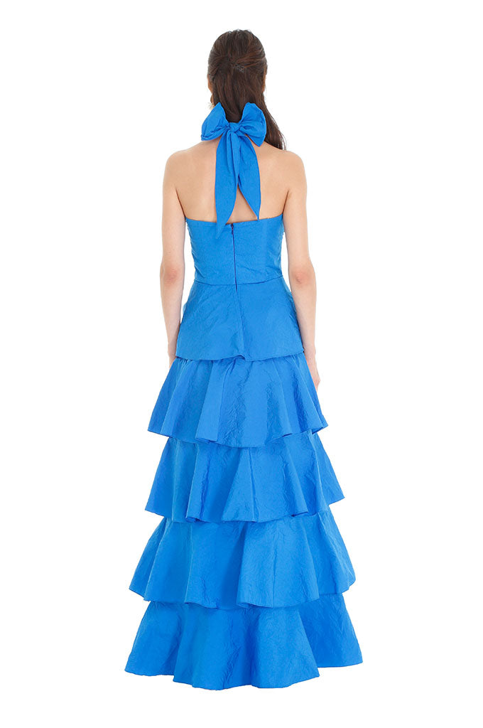 Royal Blue Gilian Ruffle Gown