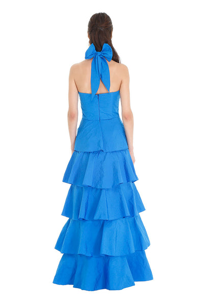 Royal Blue Gilian Ruffle Gown