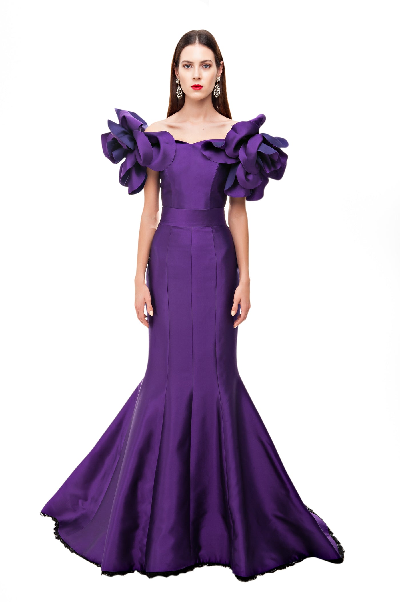 Purple Valentina Mermaid Gown