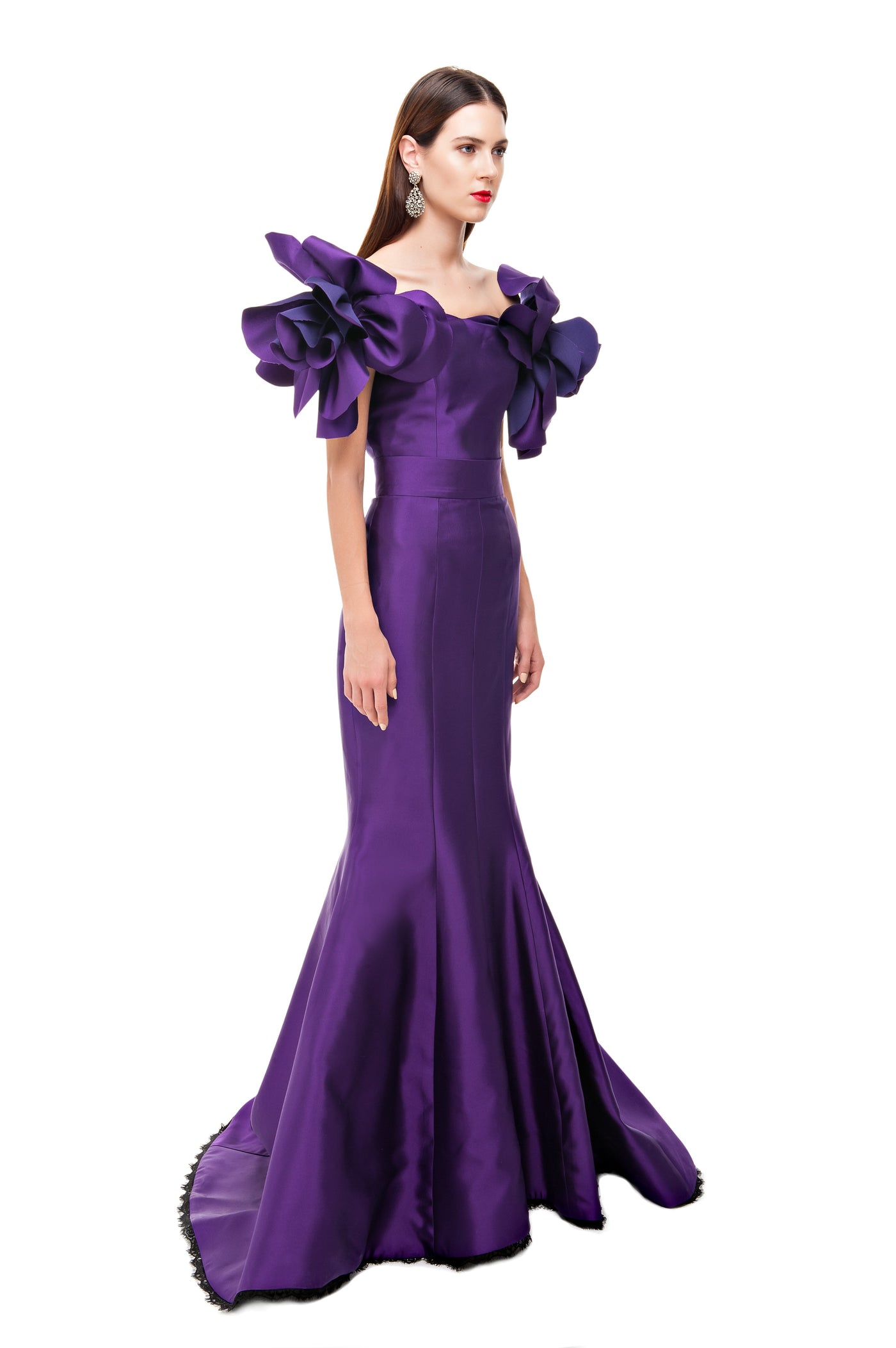 Purple Valentina Mermaid Gown