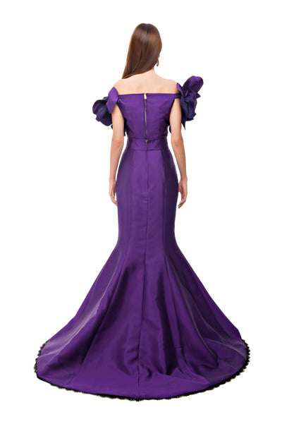 Purple Valentina Mermaid Gown