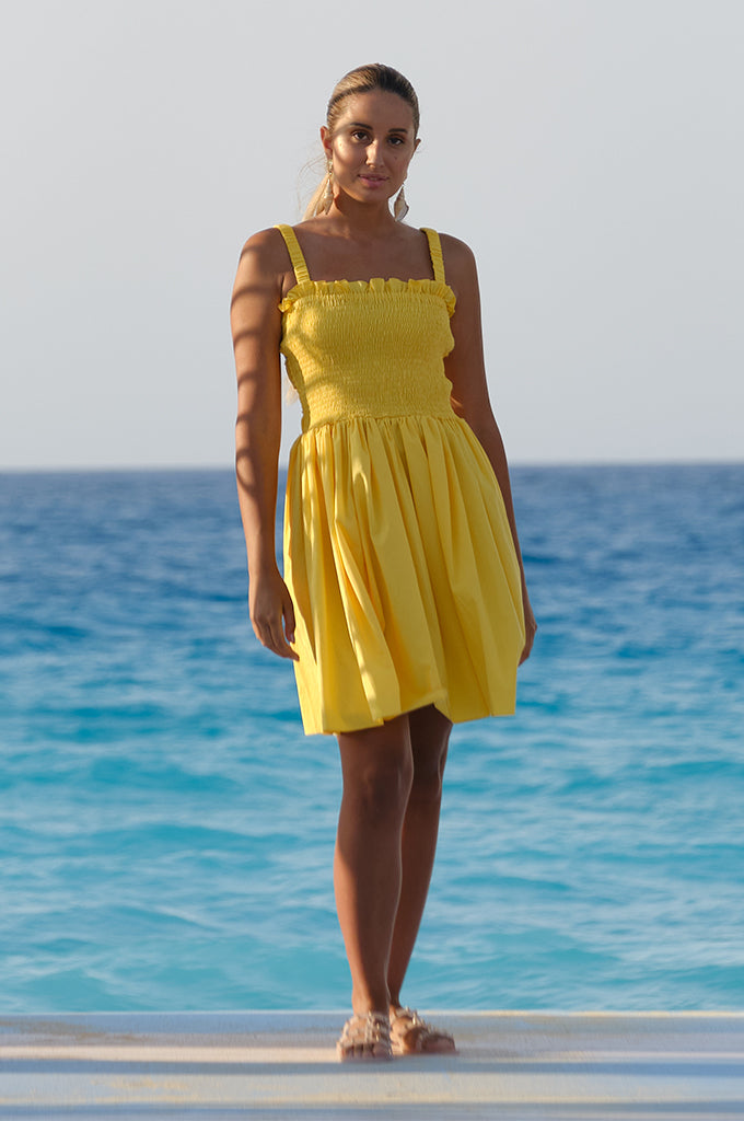 Yellow best sale cotton sundress