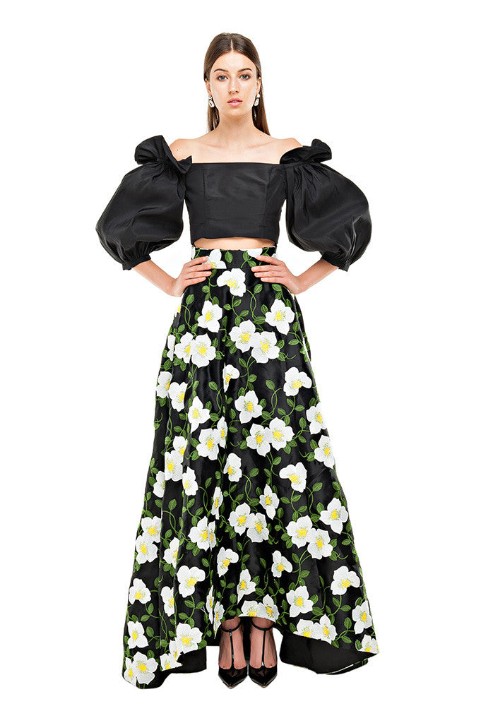 تنورة بيني سوداء طويلة